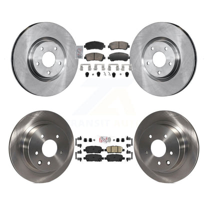 Kit de plaquettes en céramique et de rotor de frein à disque avant et arrière, pour Nissan Juke Nismo R 2014 – 2017