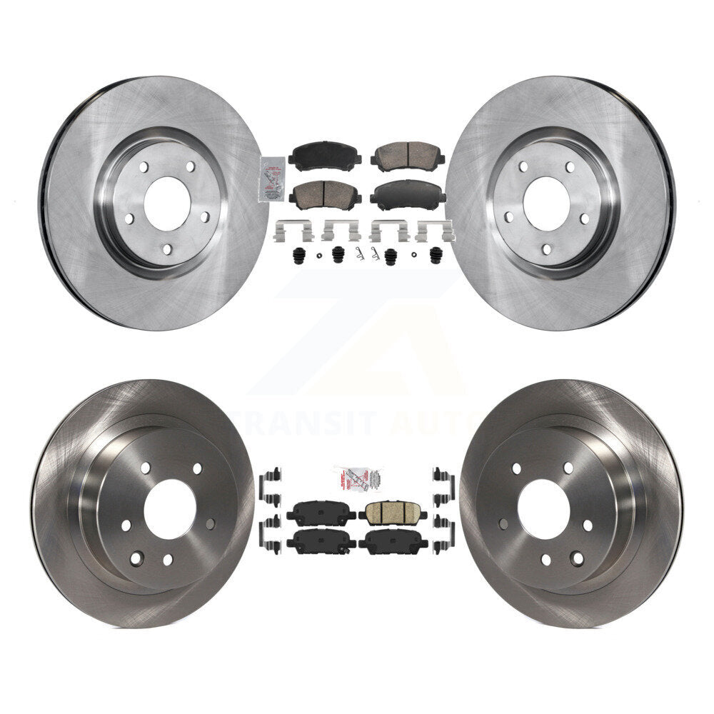 Kit de plaquettes en céramique et de rotor de frein à disque avant et arrière, pour Nissan Juke Nismo R 2014 – 2017