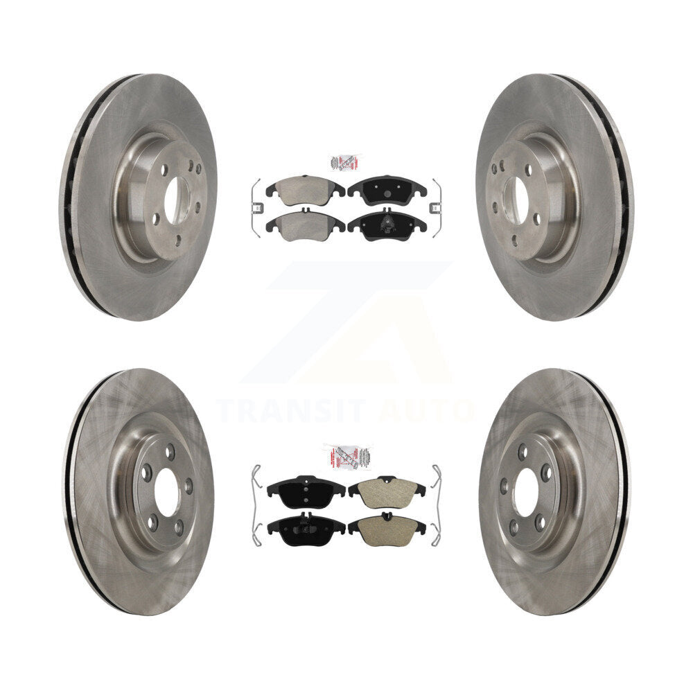 Kit de plaquettes semi-métalliques avant et arrière et disques de frein pour Mercedes-Benz E400