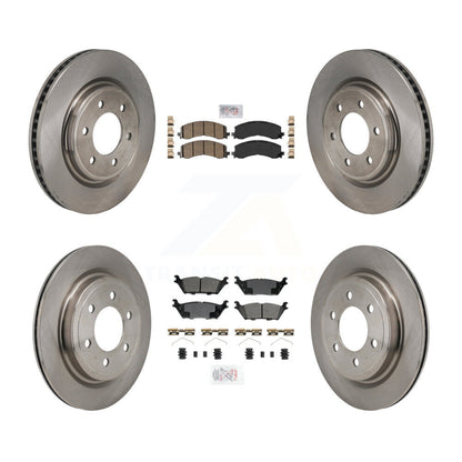 Kit de Rotor de frein à plaquettes semi-métalliques avant et arrière en céramique, pour Ford Expedition Lincol