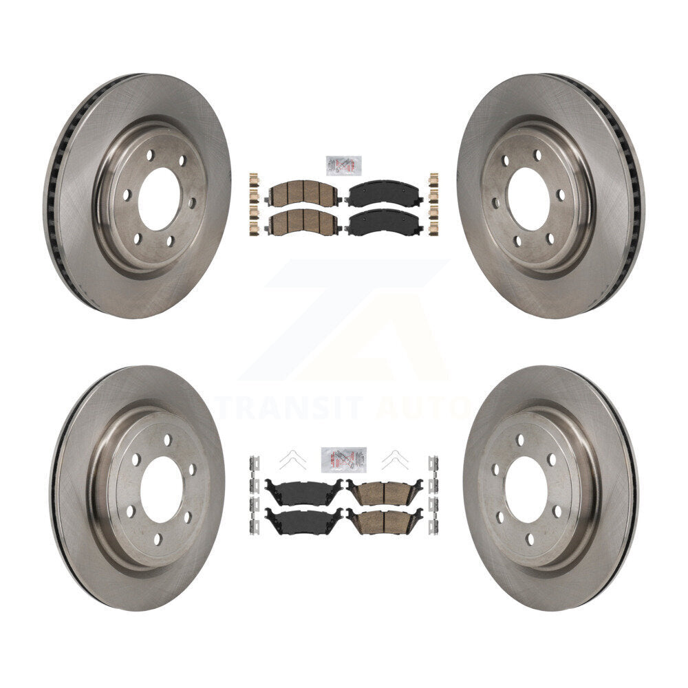 Kit de plaquettes en céramique et Rotor de frein avant et arrière, pour Ford Expedition Lincoln Navigato