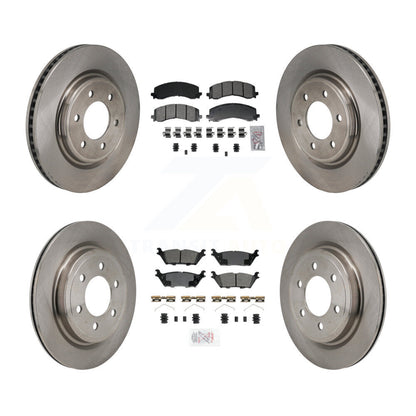 Kit de rotors de frein à disque et plaquettes semi-métalliques avant et arrière, pour Ford Expedition Lincol