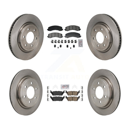 Kit de Rotor de frein à plaquettes en céramique, semi-métallique, avant et arrière, pour Ford Expedition Lincol