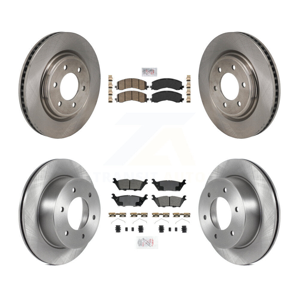 Kit de rotors de frein à plaquettes semi-métalliques avant et arrière en céramique, pour Ford Bronco 3.0 22-23