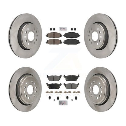 Kit de rotors de frein à plaquettes semi-métalliques avant et arrière, pour Ram 1500 Jeep Wagoneer Grand