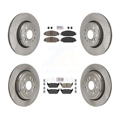 Kit de rotors de frein à plaquettes en céramique, semi-métalliques, avant et arrière, pour Ram 1500 Jeep Wagonee