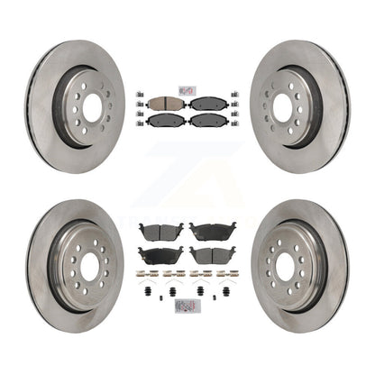 Kit de rotors de frein à plaquettes semi-métalliques avant et arrière en céramique, pour Ram 1500 Jeep Wagonee