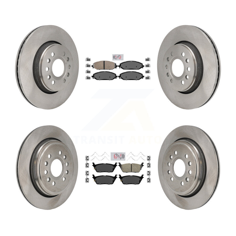 Kit de Rotor de frein à disque et plaquettes en céramique avant et arrière, pour Ram 1500 Jeep Wagoneer Grand