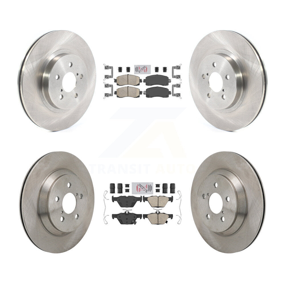 Kit de plaquettes en céramique et de rotors de frein à disque avant et arrière, pour Subaru Crosstrek