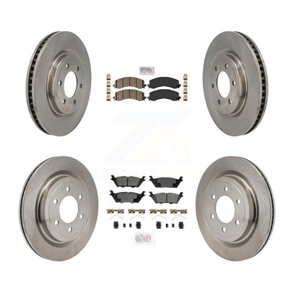 Kit de plaquettes et rotors de frein semi-métalliques avant et arrière en céramique, pour Ford F-150 Lightnin