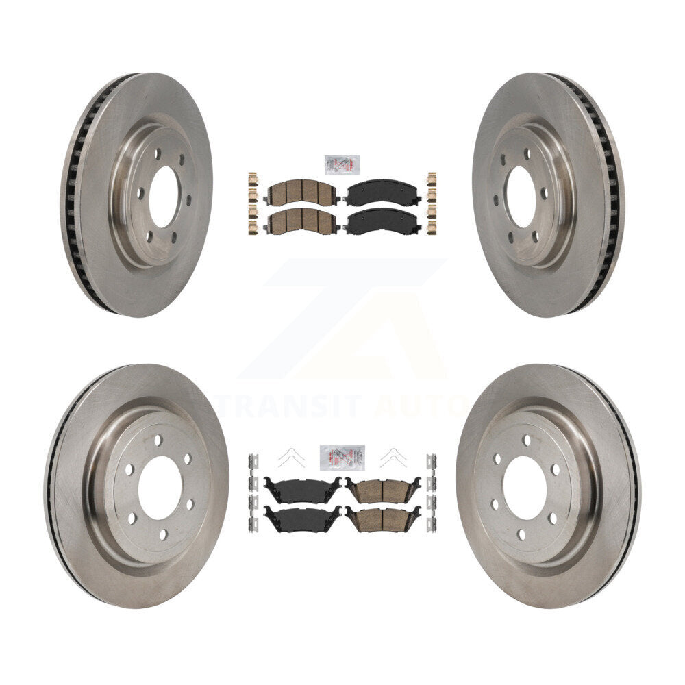 Kit de plaquettes en céramique et de rotors de frein à disque avant et arrière, pour Ford F-150 Lightning