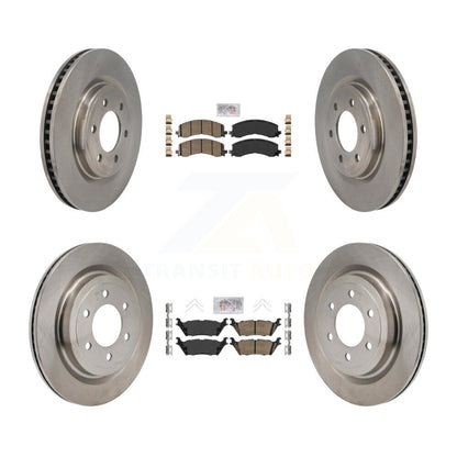 Kit de plaquettes en céramique et de rotors de frein à disque avant et arrière, pour Ford F-150 Lightning