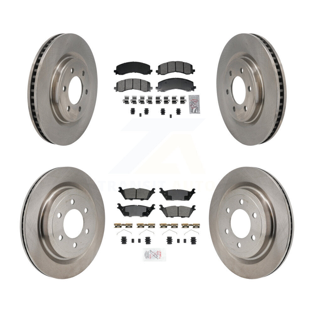 Kit de plaquettes semi-métalliques avant et arrière et disques de frein pour Ford F-150 Lightnin