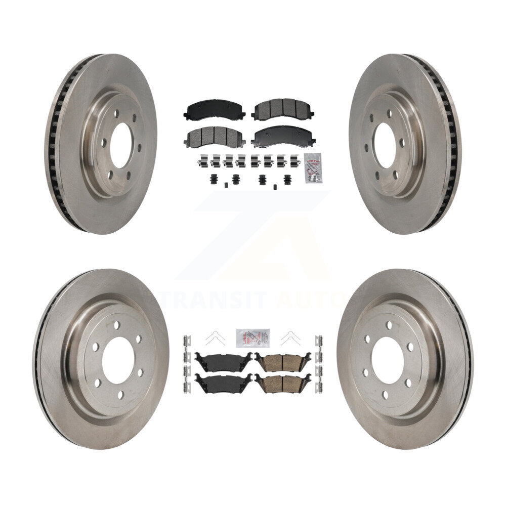 Kit de plaquettes de frein et disques de frein en céramique, semi-métalliques avant et arrière, pour Ford F-150 Lightnin
