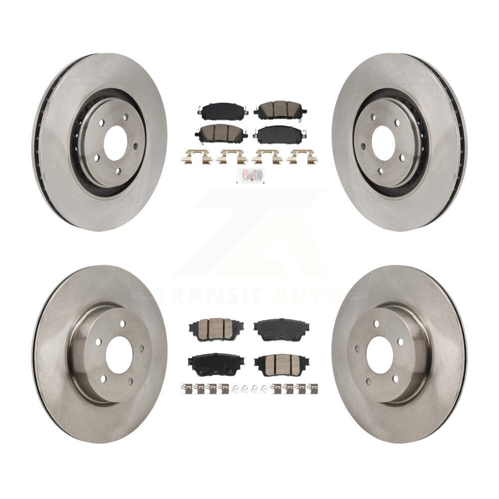 Kit de rotors de frein à plaquettes en céramique avant et arrière, pour Mitsubishi Outlander Nissan INFINIT
