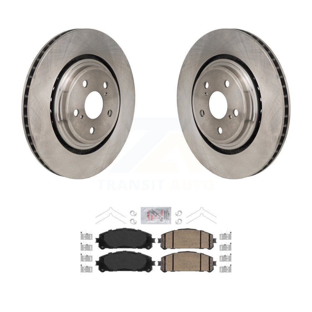 Kit de rotors de frein à disque avant et de plaquettes en céramique pour Toyota Highlander 2020 – 2023