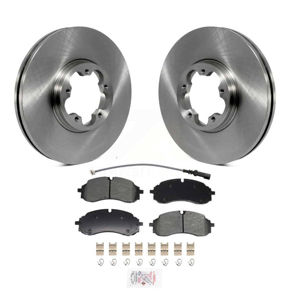 Rotors de frein à disque avant et Kit de plaquettes semi-métalliques pour Ford Transit-250 Transit-35