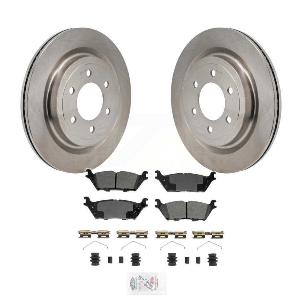 Kit de disques de frein à disque arrière et plaquettes semi-métalliques pour Ford F-150 Lightning