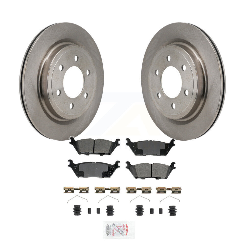 Kit de plaquettes semi-métalliques de rotors de frein à disque arrière pour Ford F-150 Lightning Expeditio