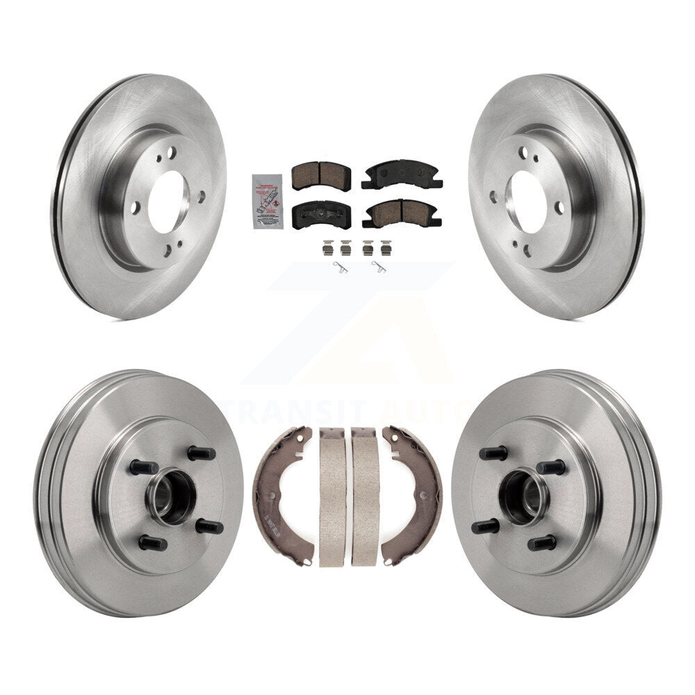 Kit de plaquettes et de tambour en céramique pour Rotor de frein avant et arrière, pour Mitsubishi Mirage G 2017 – 2023