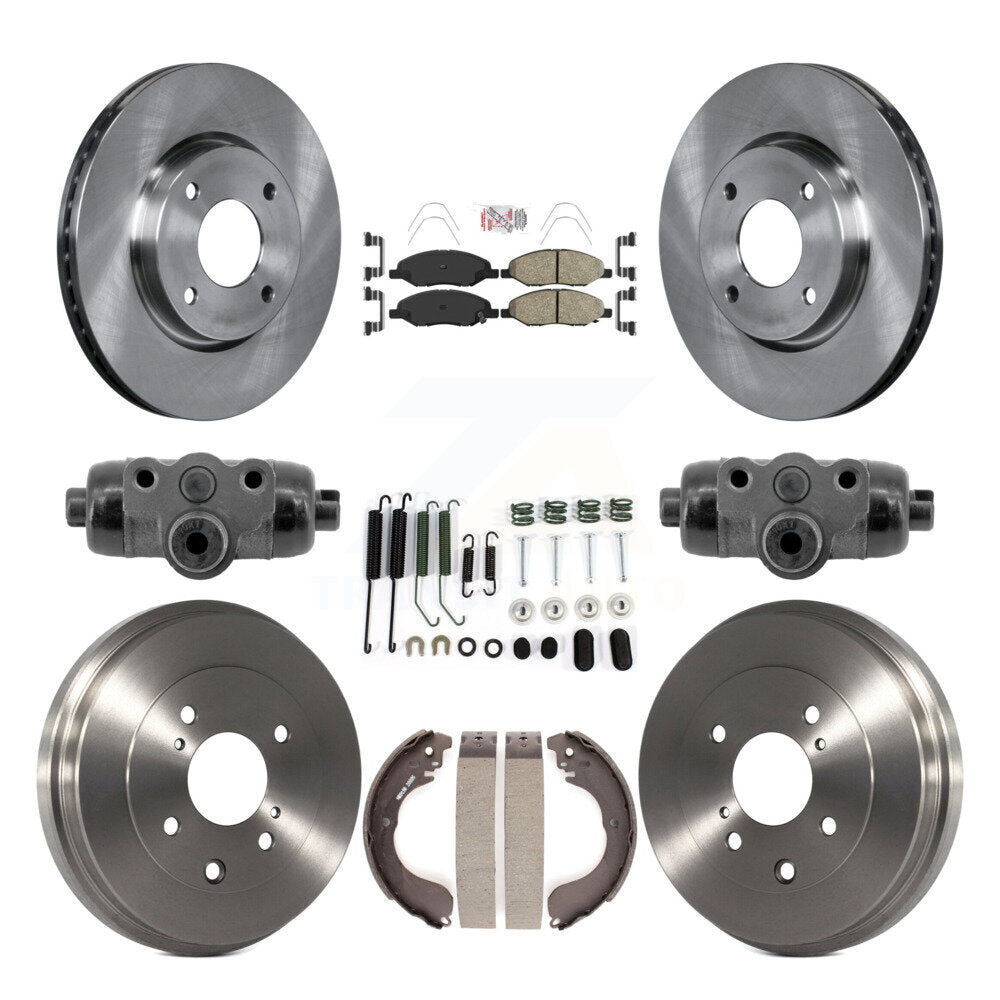 Kit de plaquettes et de tambour en céramique pour Rotor de frein avant et arrière (9 pièces) pour Nissan Versa 4 roues AB