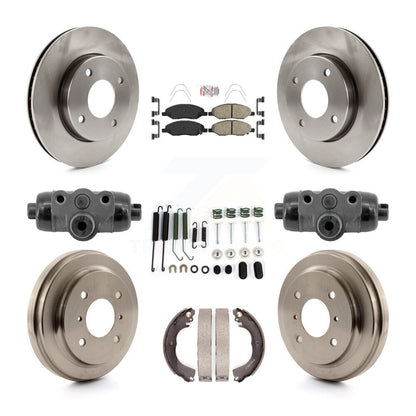 Kit de plaquettes et de tambours en céramique pour rotors de frein avant et arrière (9 pièces) pour Nissan Versa 1.6 09-11