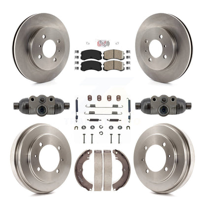 Kit de tambour à plaquettes en céramique, Rotors de frein à disque avant et arrière (9 pièces) pour Mitsubishi Lancer E