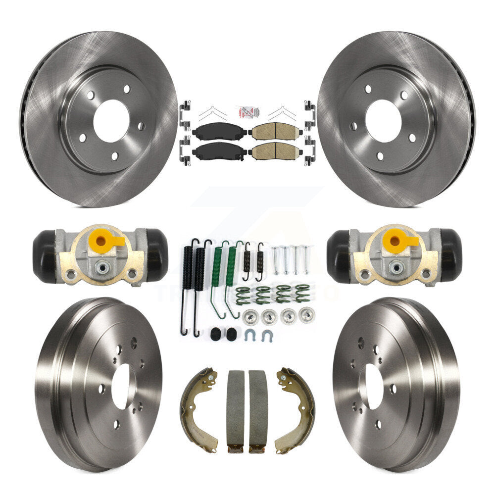 Kit de plaquettes et de tambour en céramique pour Rotor de frein avant et arrière (9 pièces) pour Nissan NV200 Chevrole
