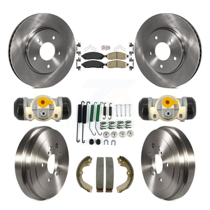 Kit de plaquettes et de tambour en céramique pour Rotor de frein avant et arrière (9 pièces) pour Nissan NV200 Chevrole