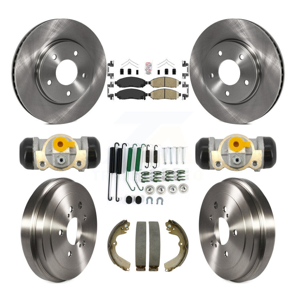 Kit de plaquettes et de tambour en céramique pour Rotor de frein avant et arrière (9 pièces) pour Nissan NV200 Chevrole