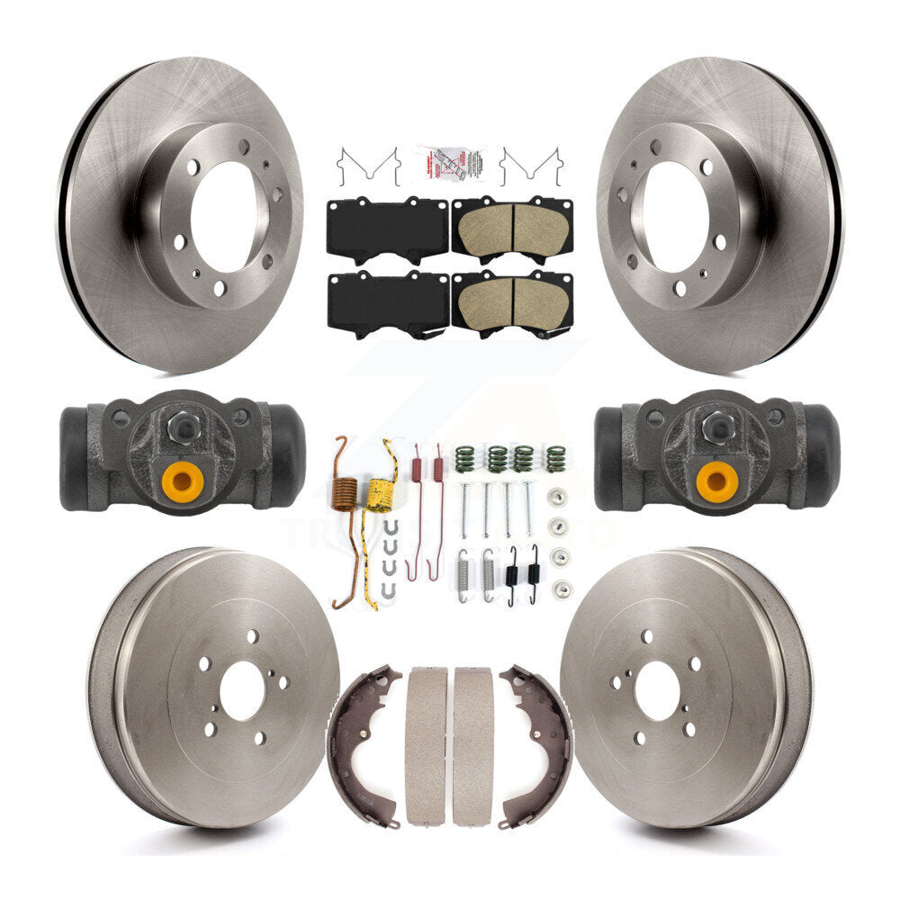 Kit de plaquettes et de tambour en céramique pour rotor de frein avant et arrière (9 pièces) pour Toyota Tacoma RW 2015