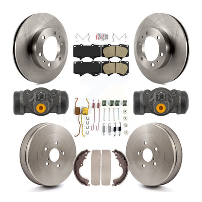 Kit de plaquettes et de tambour en céramique pour rotor de frein avant et arrière (9 pièces) pour Toyota Tacoma RW 2015