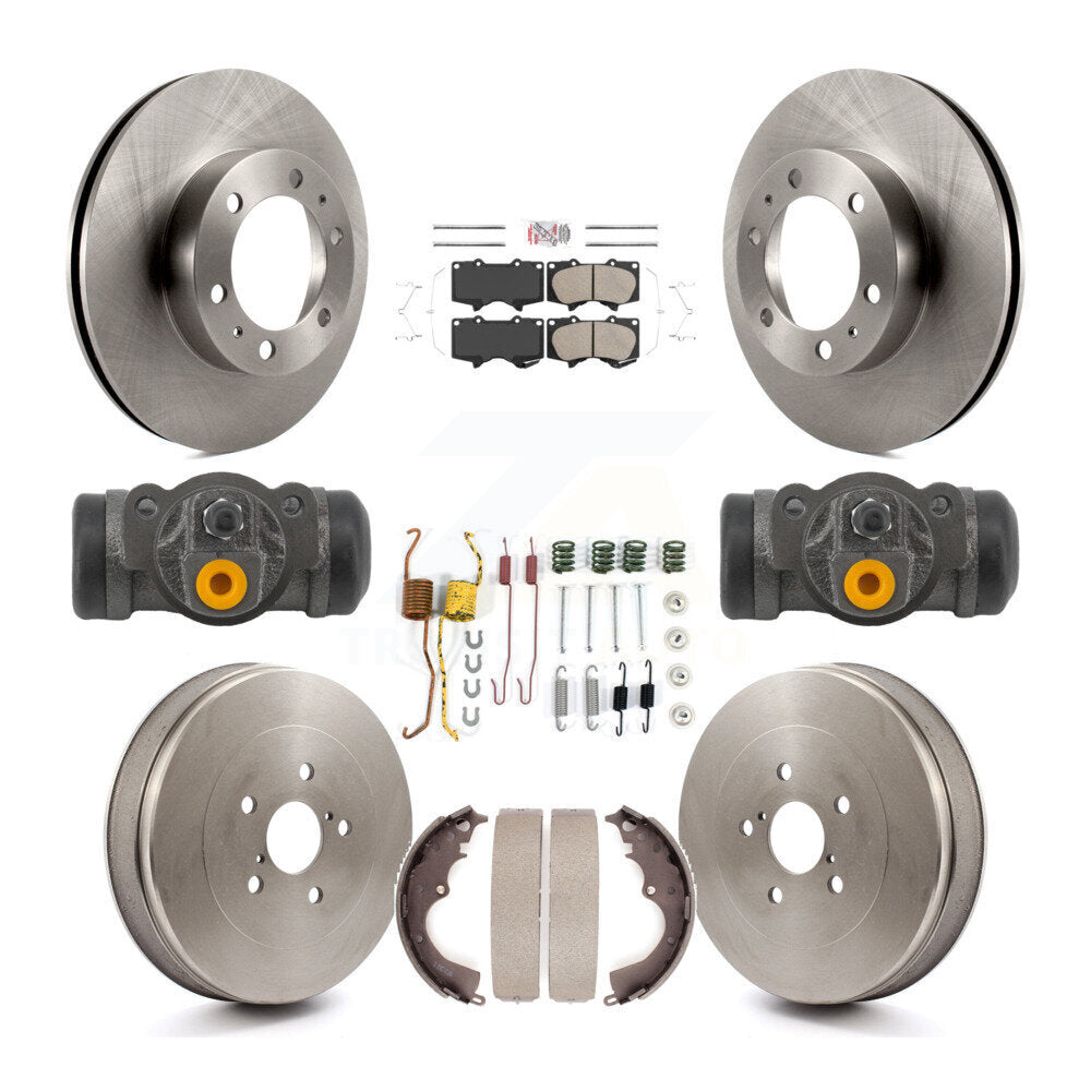 Kit de plaquettes et de tambour en céramique pour rotor de frein avant et arrière (9 pièces) pour Toyota Tacoma RW 2015