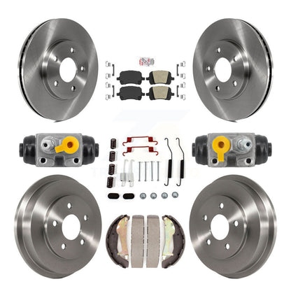 Rotors de frein à disque avant et arrière, plaquettes en céramique et Kit de tambour (9 pièces) pour Chevrolet HHR