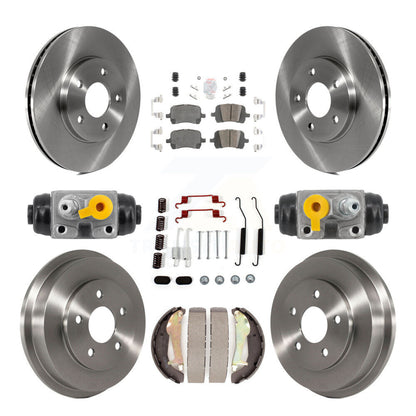 Rotors de frein à disque avant et arrière, plaquettes en céramique et Kit de tambour (9 pièces) pour Chevrolet HHR