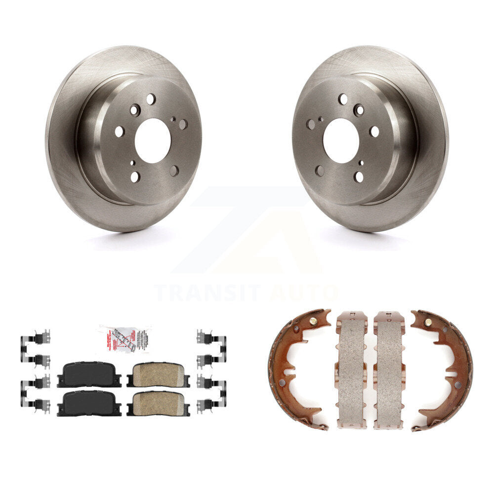 Kit de plaquettes en céramique et de chaussures de stationnement, Rotors à disque arrière, pour Toyota Camry Lexus ES33