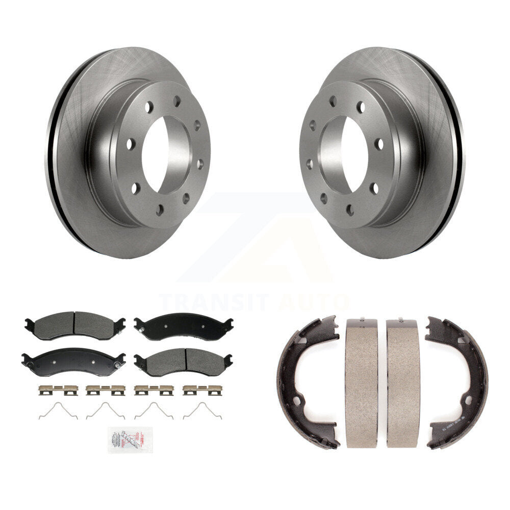 Kit de plaquettes semi-métalliques et de chaussures de stationnement, Rotors à disque arrière, pour GMC Chevrolet Savan