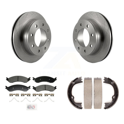 Kit de plaquettes semi-métalliques et de chaussures de stationnement, Rotors à disque arrière, pour GMC Chevrolet Savan
