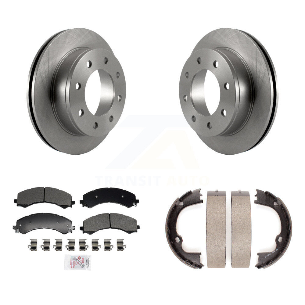 Kit de patins de frein de stationnement, Rotors à disque arrière, plaquettes semi-métalliques, pour GMC Savana 2500