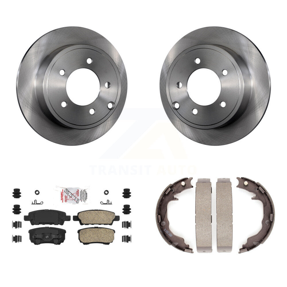 Kit de chaussures de stationnement avec plaquettes en céramique, Rotors à disque arrière, pour Jeep Patriot Dodge Chrysler