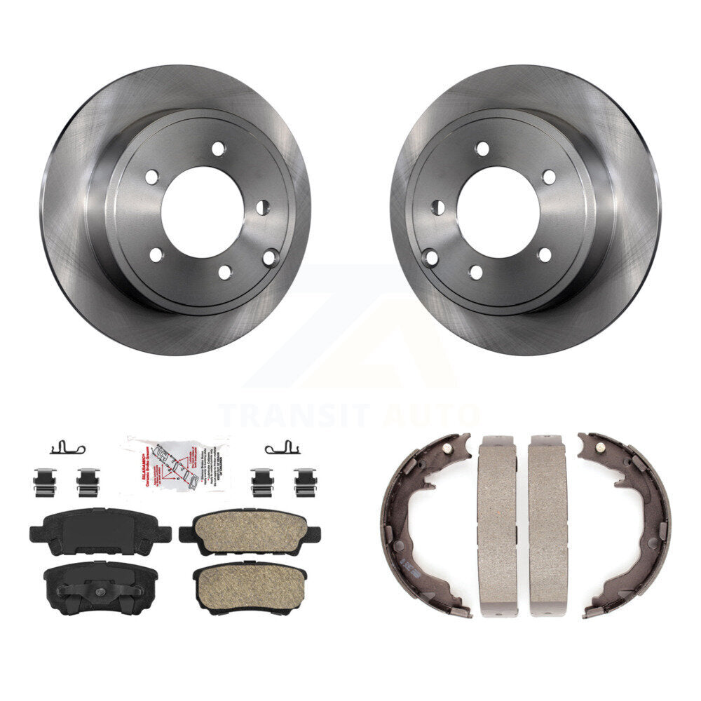 Kit de chaussures de stationnement avec plaquettes en céramique, Rotors à disque arrière, pour Jeep Patriot Dodge Chrysler
