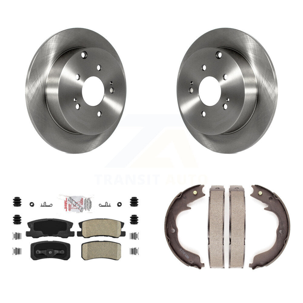 Kit de plaquettes en céramique et de freins de stationnement, Rotors à disque arrière, pour Mitsubishi Endeavour