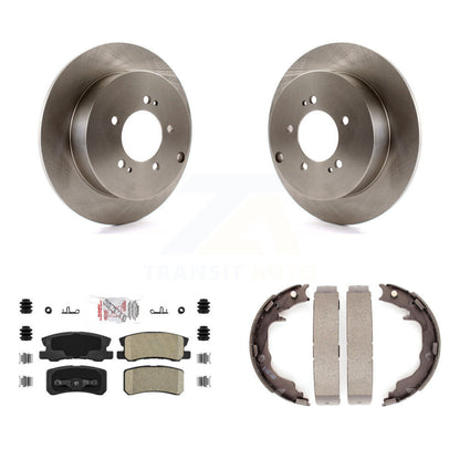 Kit de plaquettes en céramique et de freins de stationnement, Rotors à disque arrière, pour Mitsubishi Outlande