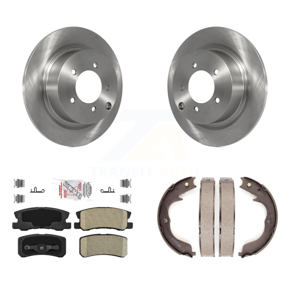Kit de chaussures de stationnement avec plaquettes en céramique, Rotors à disque arrière, pour Mitsubishi Outlander 2.4 08