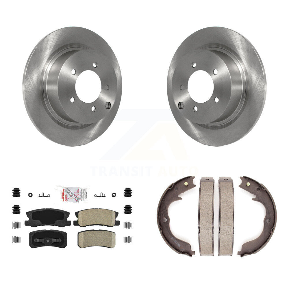 Kit de chaussures de stationnement avec plaquettes en céramique, Rotors à disque arrière, pour Mitsubishi Outlander 2.4 08