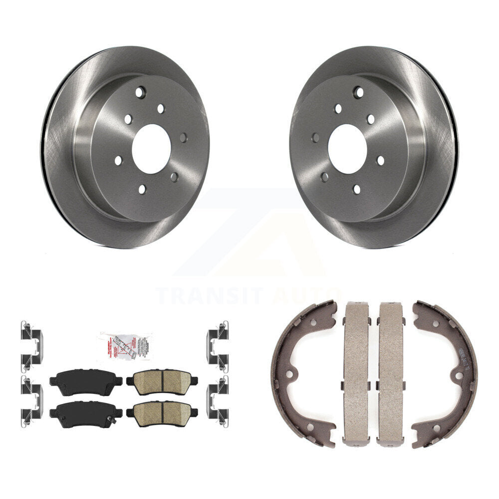 Kit de plaquettes en céramique et de chaussures de stationnement pour rotors de disque arrière, pour Nissan Xterra 2006 – 2007