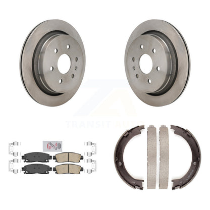 Kit de plaquettes en céramique et de patins de frein de stationnement, Rotors à disque arrière, pour Cadillac XTS