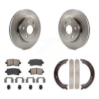 Kit de plaquettes en céramique et de patins de frein de stationnement, Rotors à disque arrière, pour Cadillac XTS