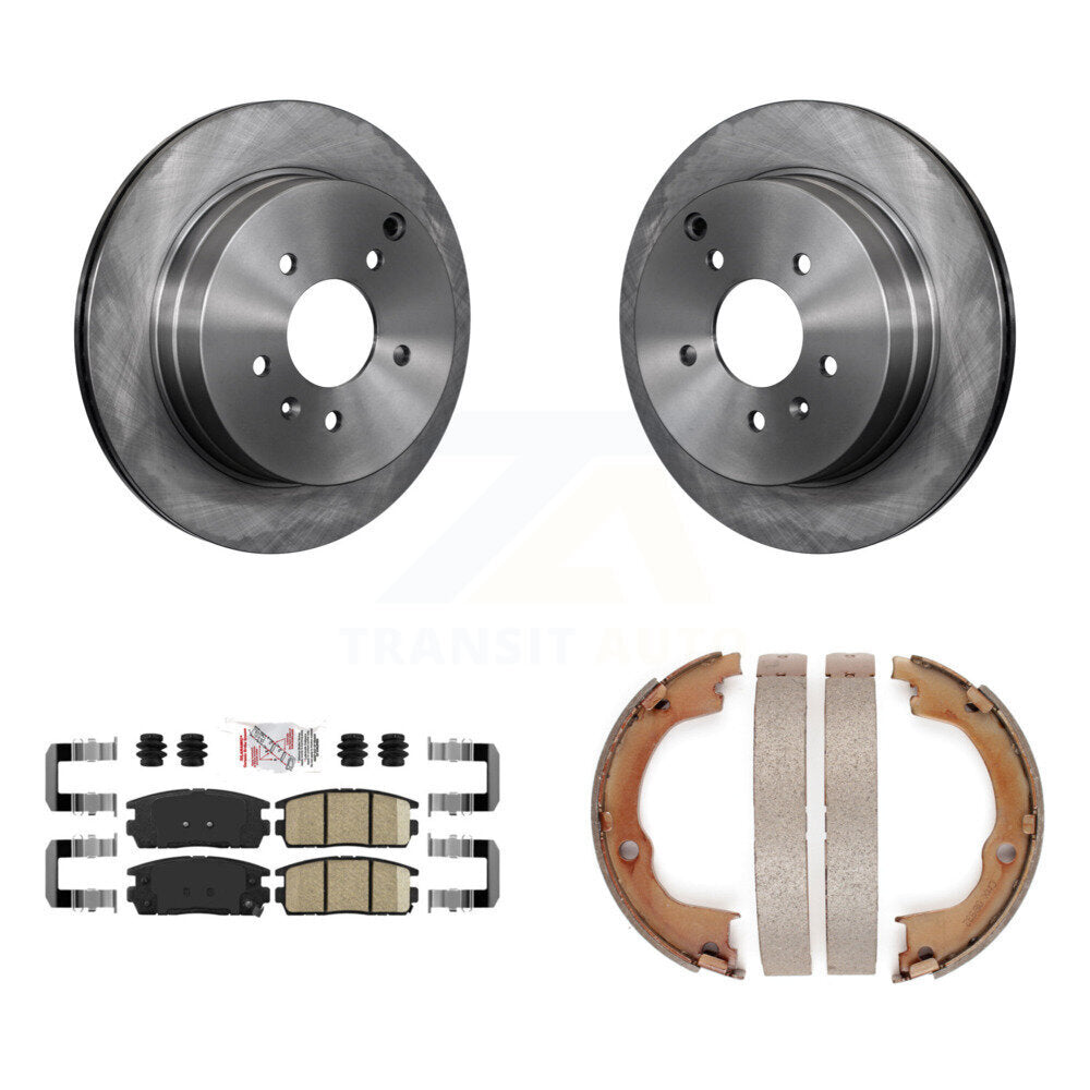 Kit de plaquettes en céramique et de chaussures de stationnement, Rotors à disque arrière, pour Chevrolet Equinox Pontiac