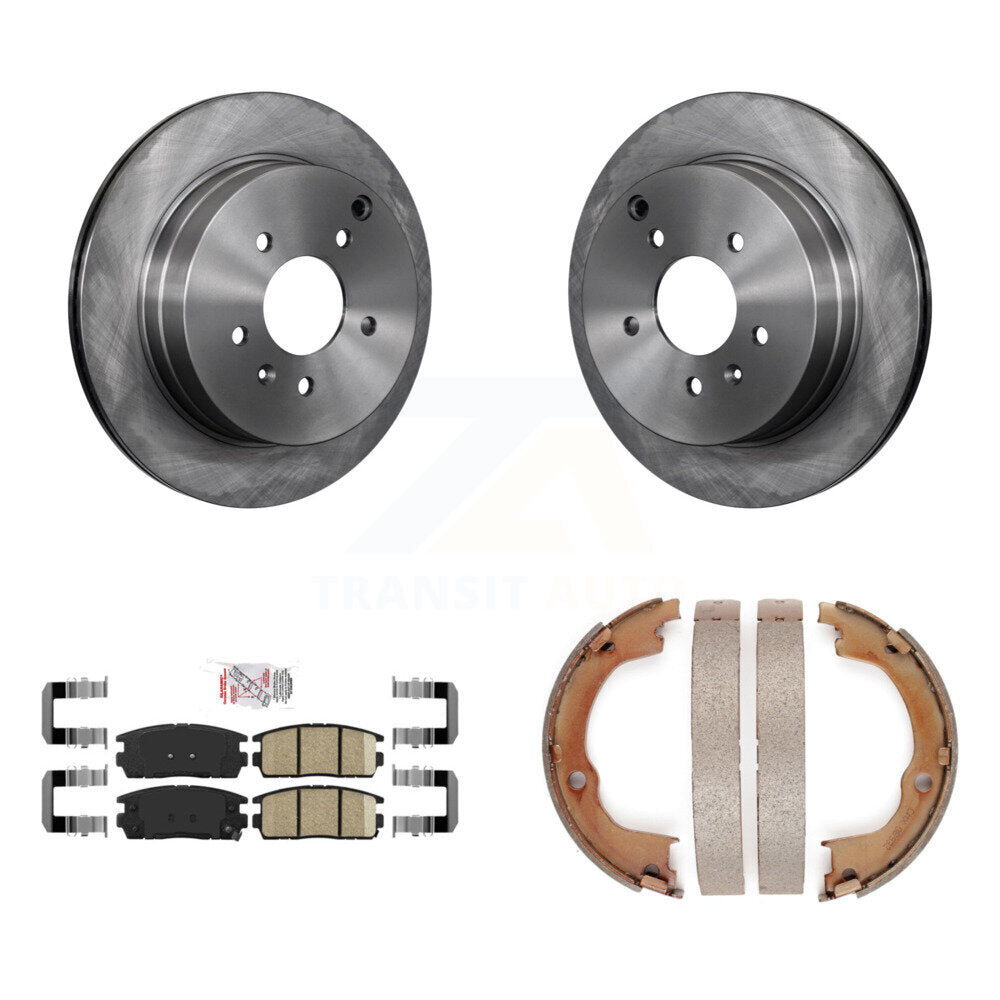 Kit de plaquettes en céramique et de chaussures de stationnement, Rotors à disque arrière, pour Chevrolet Equinox Pontiac